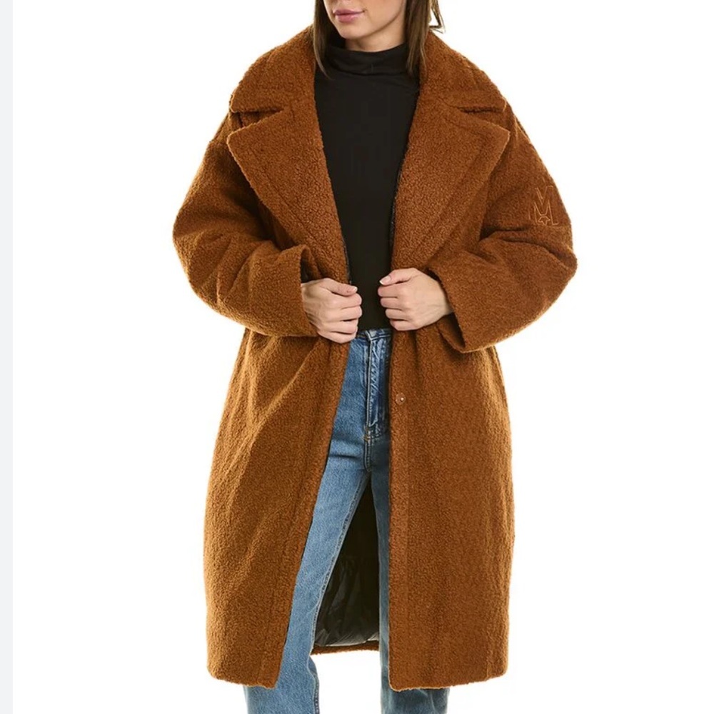 Mackage Emme Teddy Coat in Chestnut Brown